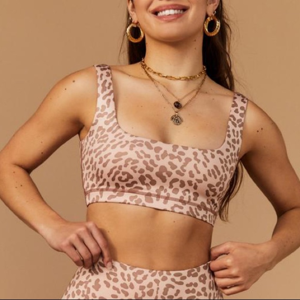 Tan + Lines Sport Laguna Bra in Leopard